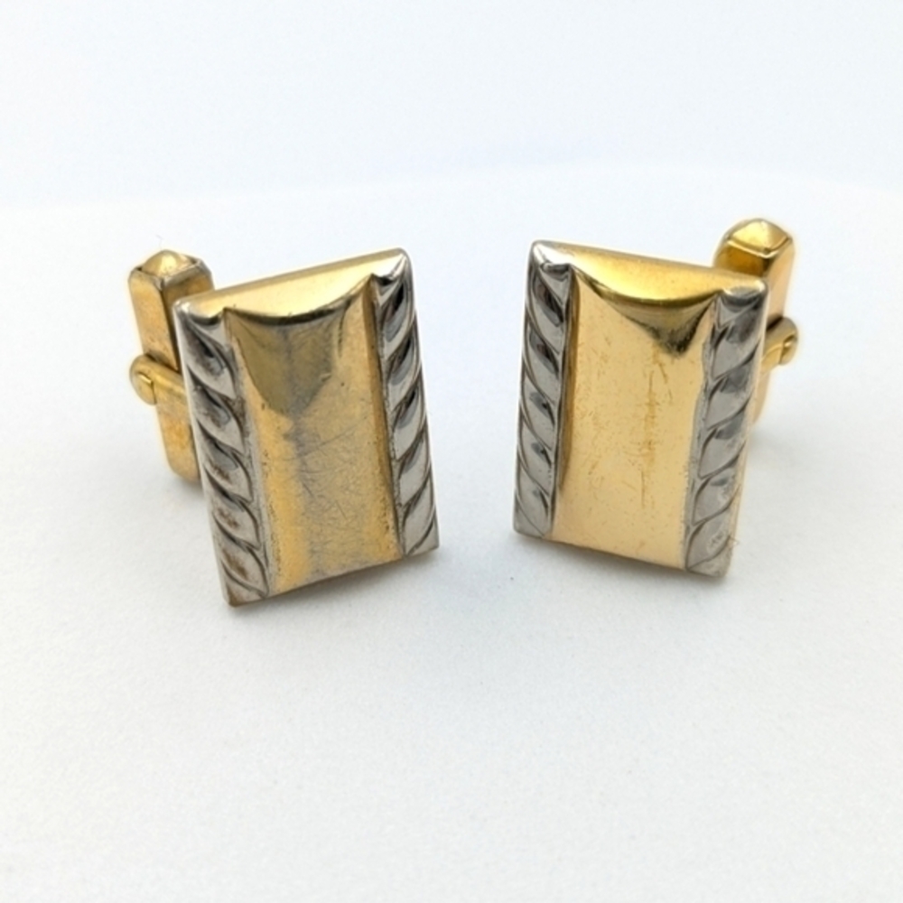 5/25$  Vintage signed Anson two tone cufflinks